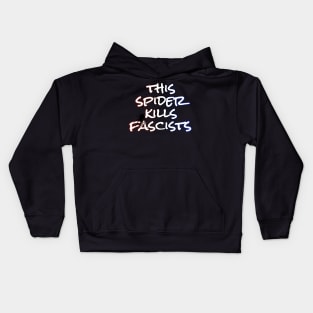 This spider kills fascists Kids Hoodie